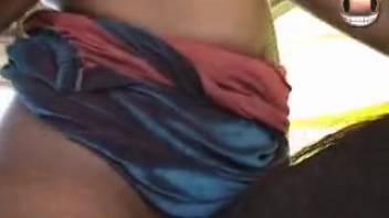 Bronzed Latina stunner attempts to shove stud's massive cock into her tight snatch