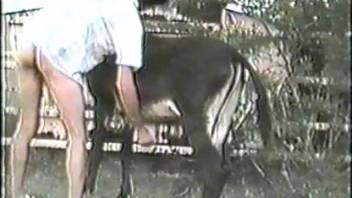 Burro with massive cock pounding a dude's snug butthole