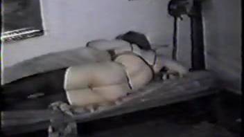 Voluptuous mature woman fellates the canine penis in wild styles