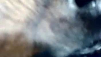 Lustful beast adores man's dick like a complete whore