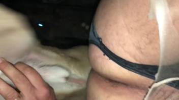 Dude's tight butthole gets fucked by a sexy beast