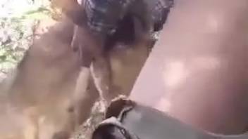 Guy mounts canine and then relishes identical pleasure
