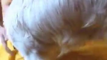 Masked dark-haired woman has her butthole slammed roughly