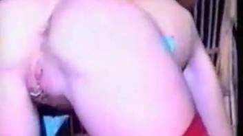 Rear-entry banging romp with a steamy slut and her canine