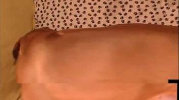 Blonde zoophilia fanatic screwing a lustful animal