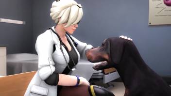 3D Overwatch erotica featuring intense bestiality action
