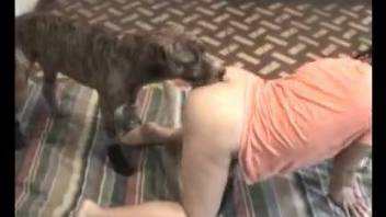 Big-ass babe gets drilled from behind by her doggy